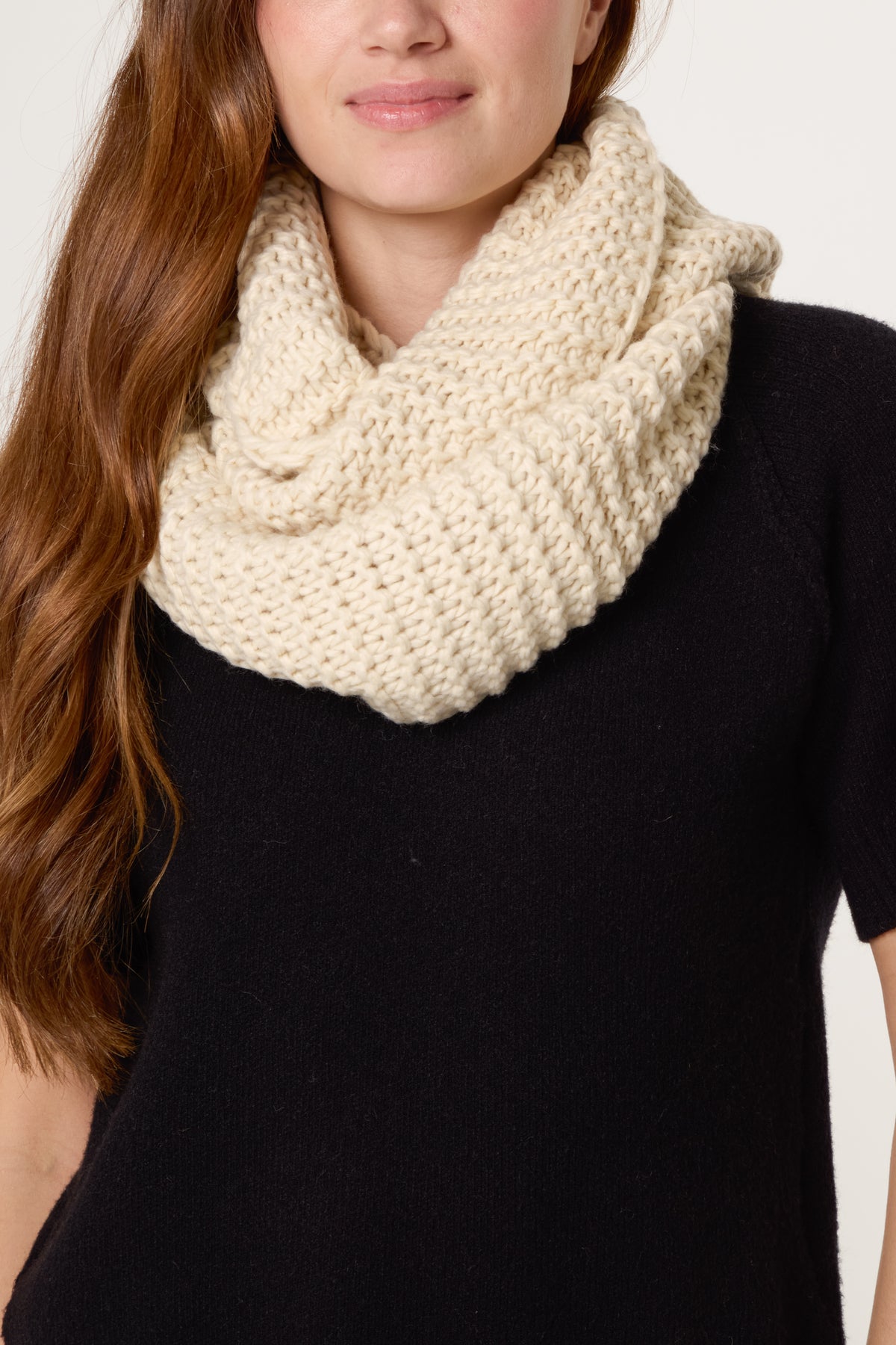 Chunky Knit Snood Scarfs