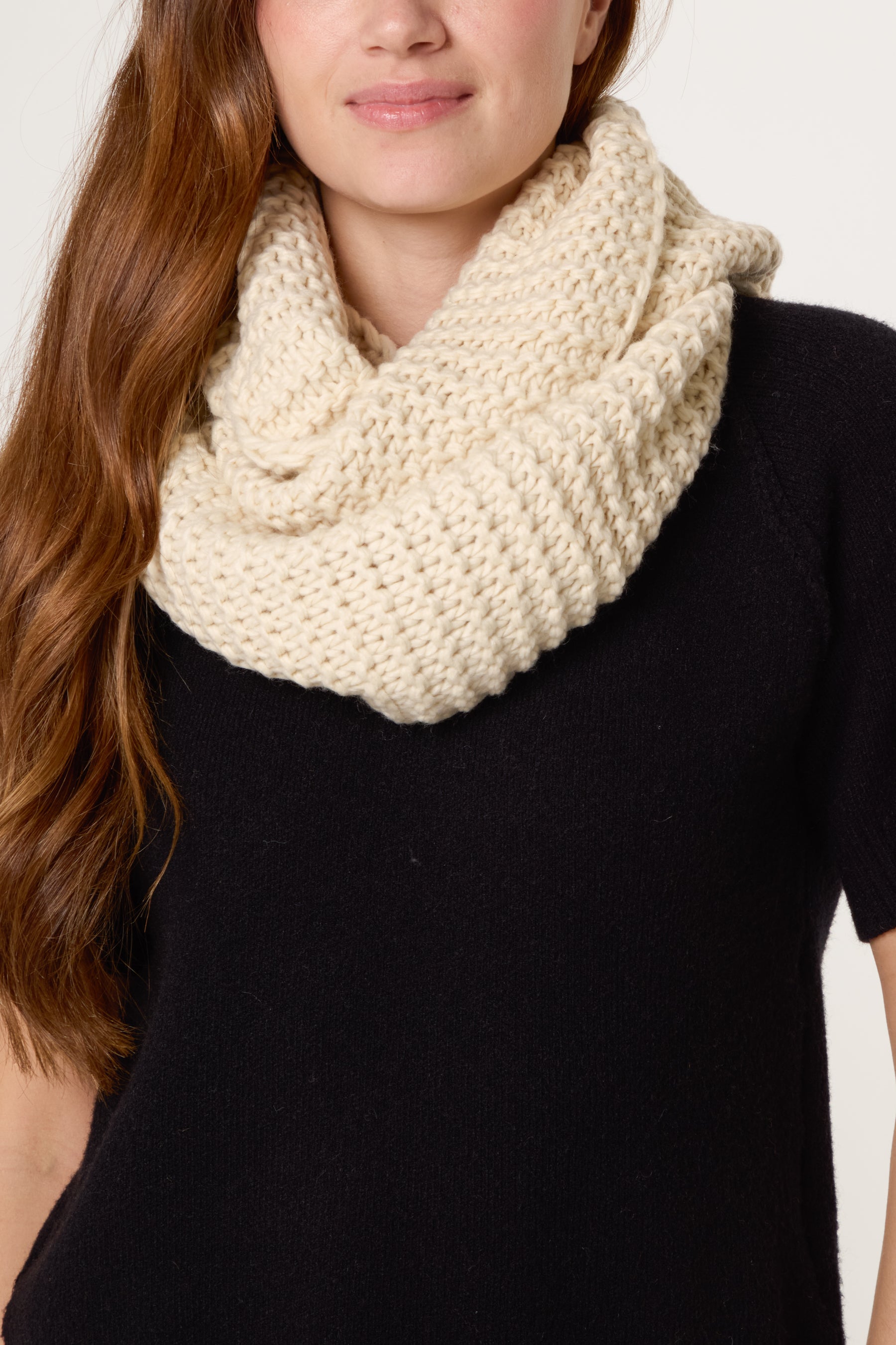 Chunky Knit Snood Scarfs