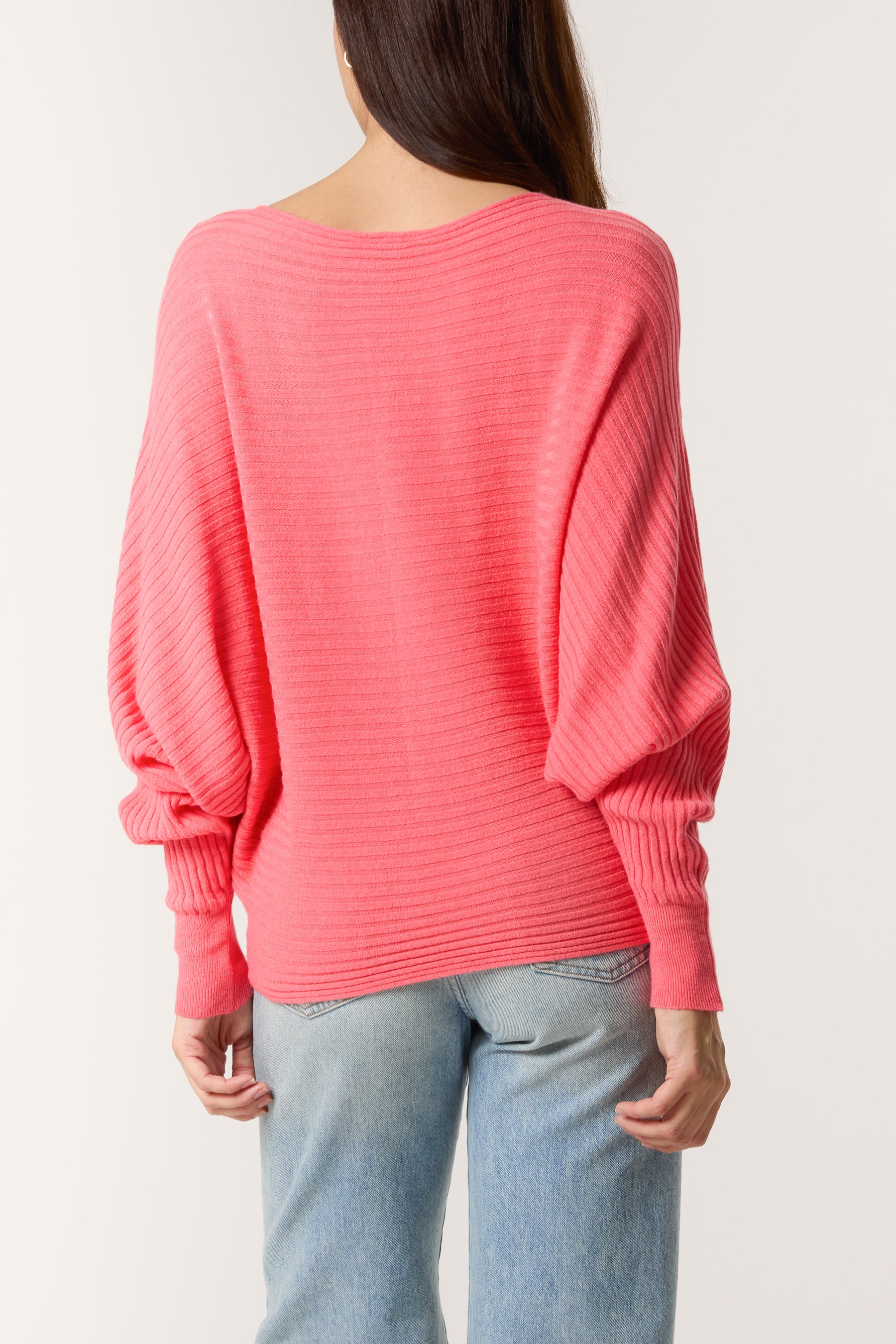 Batwing Ribbed Jumper