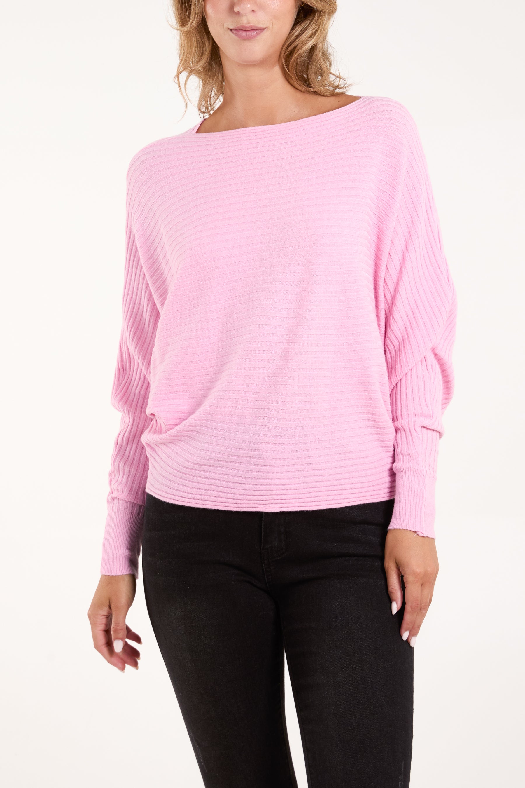 Batwing Ribbed Jumper