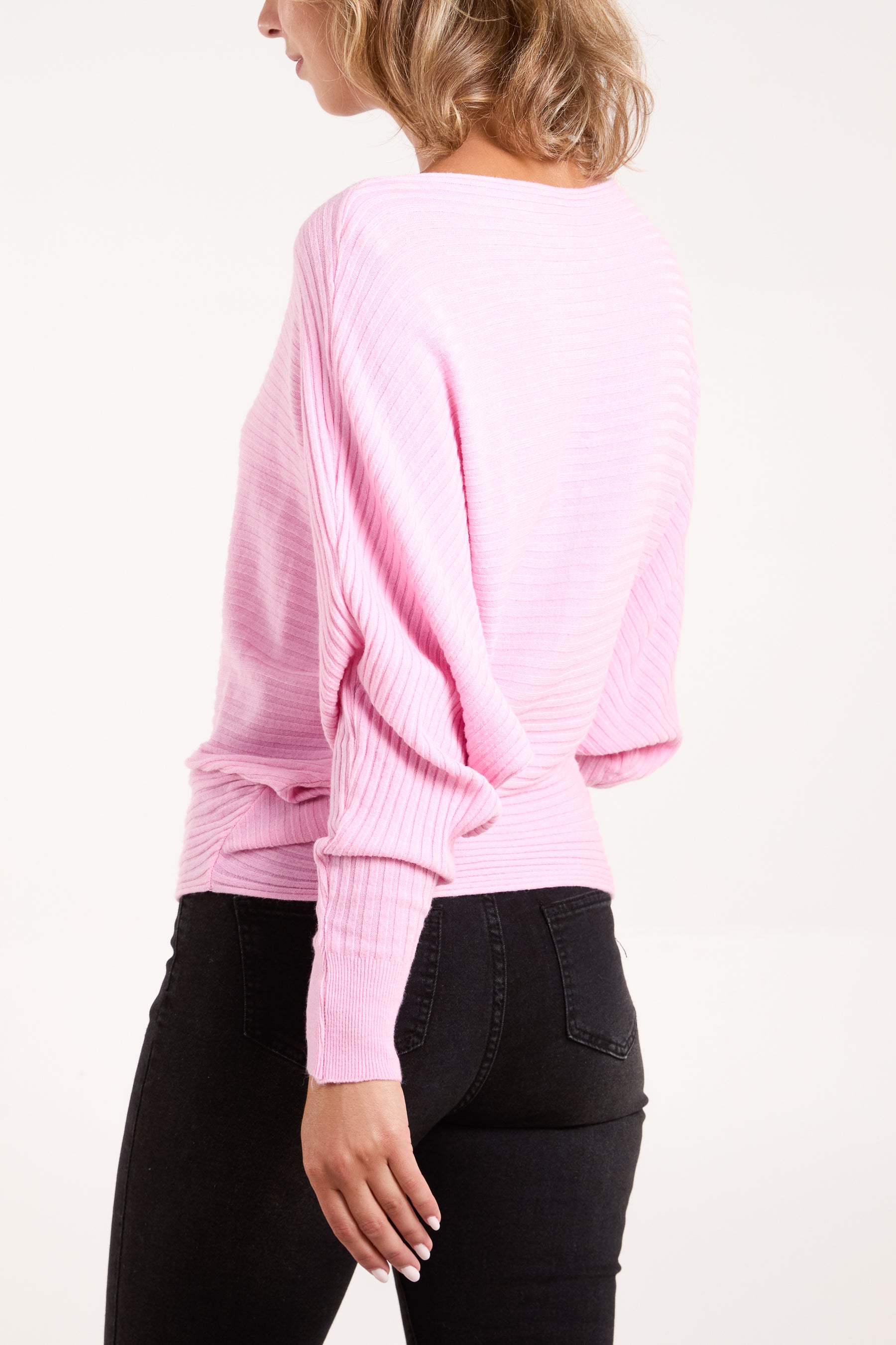 Batwing Ribbed Jumper