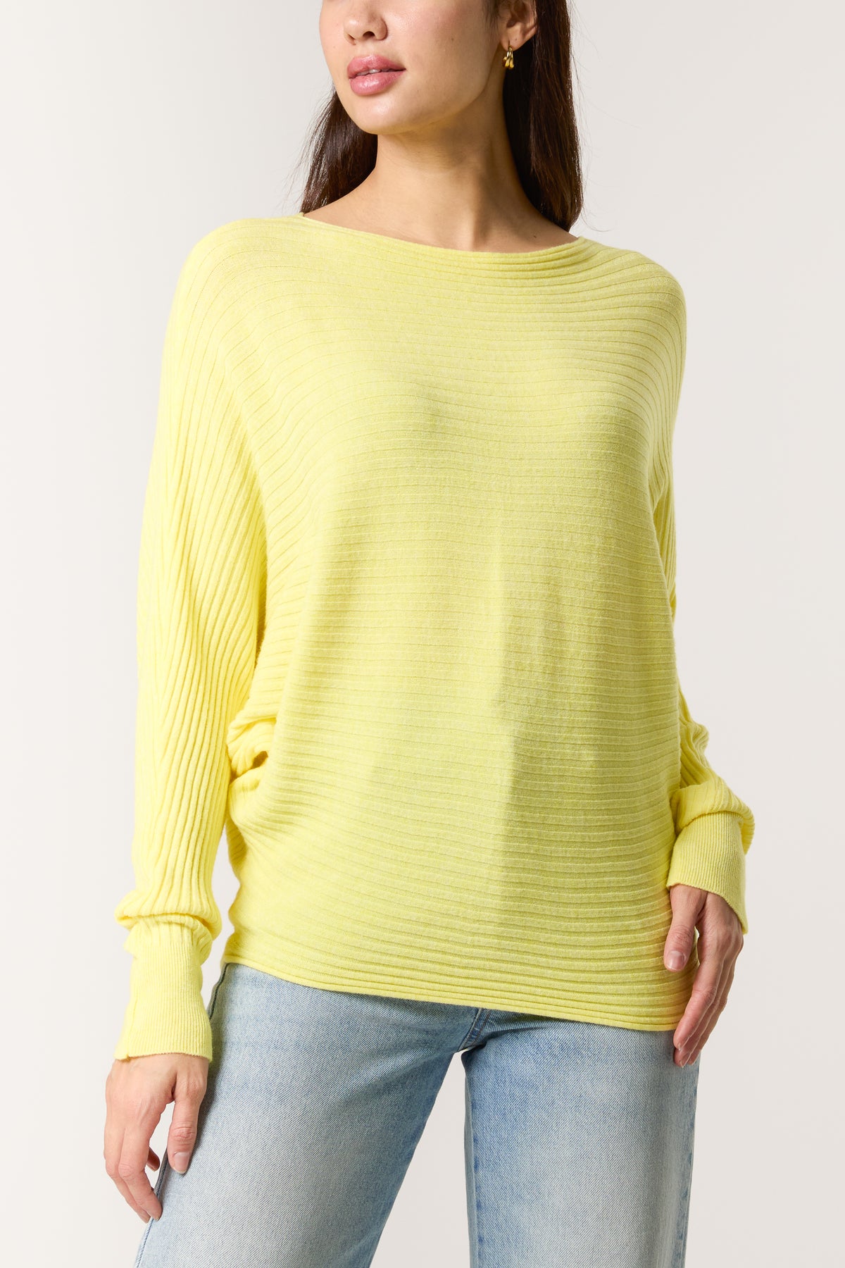 Batwing Ribbed Jumper