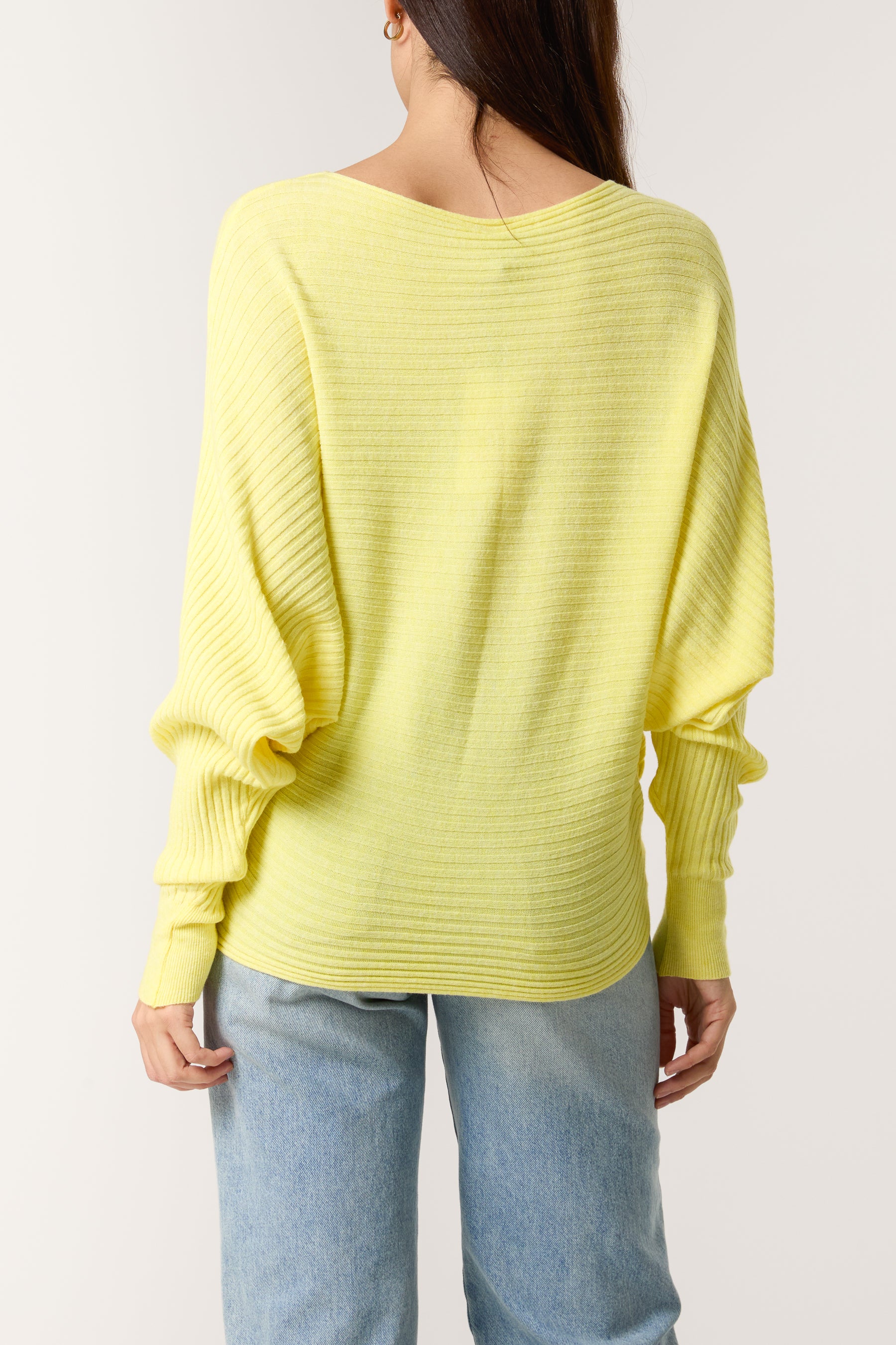 Batwing Ribbed Jumper