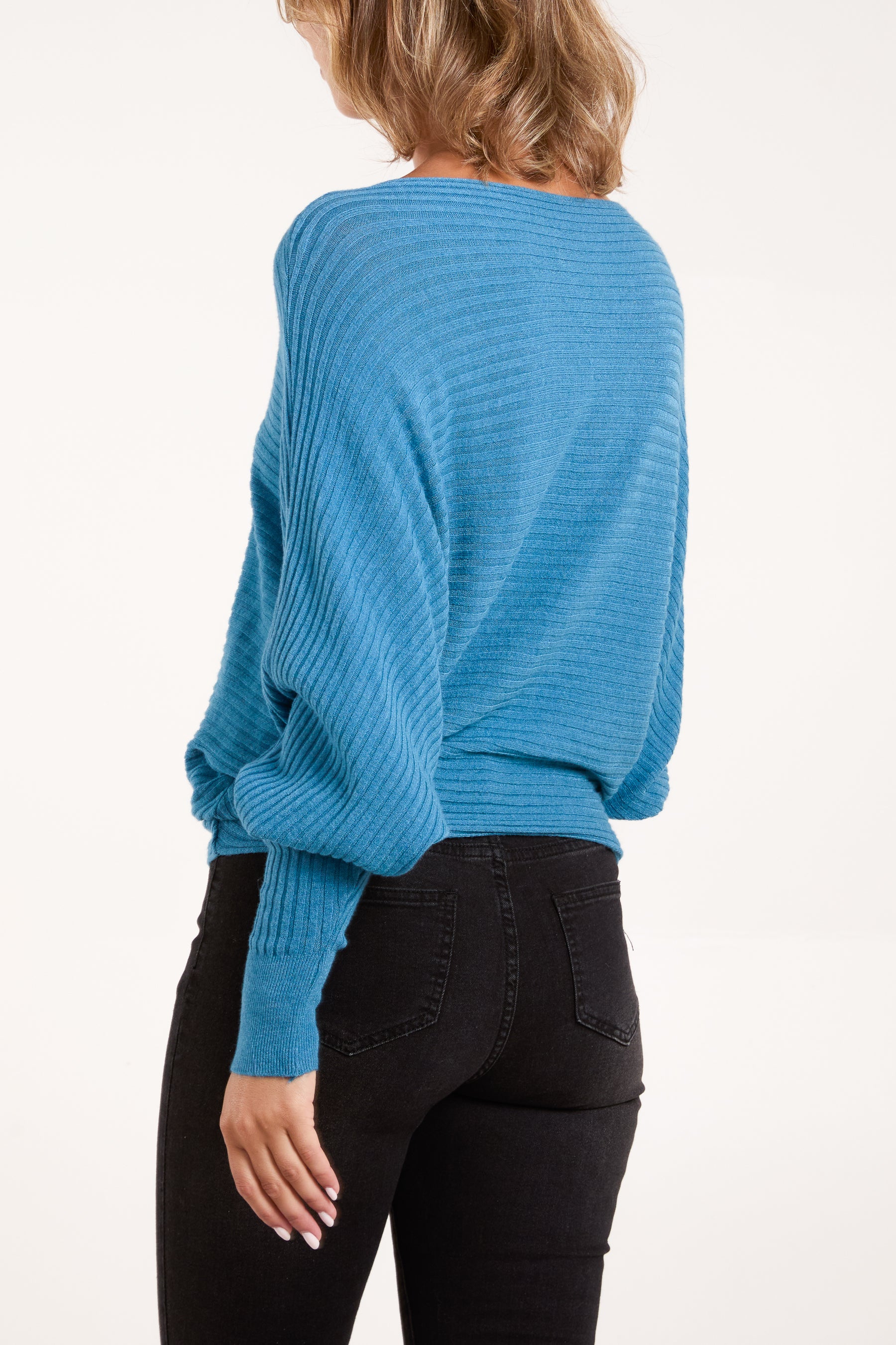 Batwing Ribbed Jumper