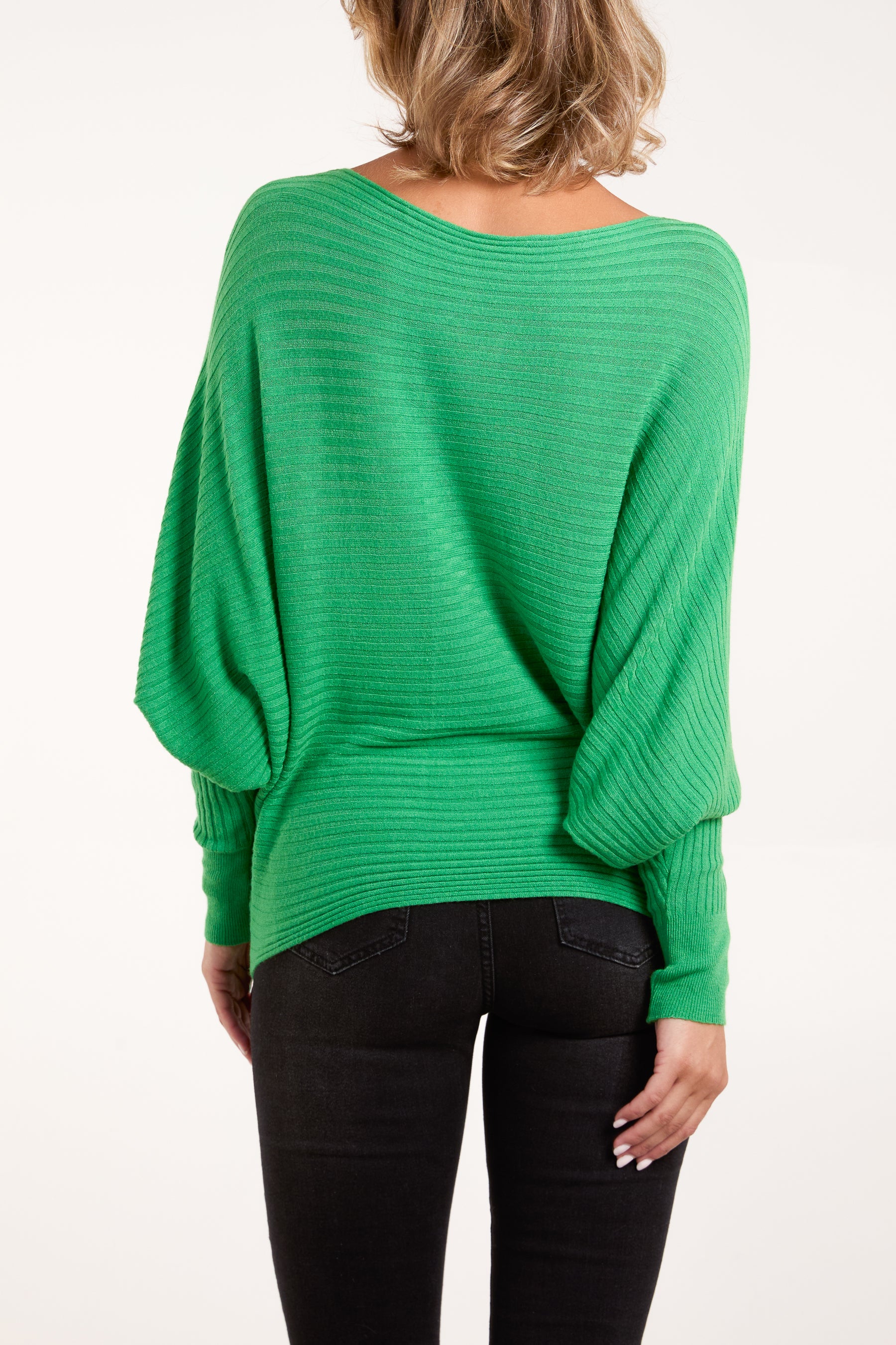 Batwing Ribbed Jumper