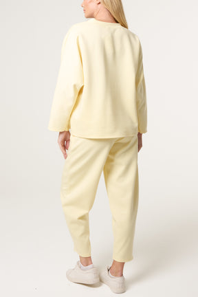 Top & Front Crease Barrel Trousers Set