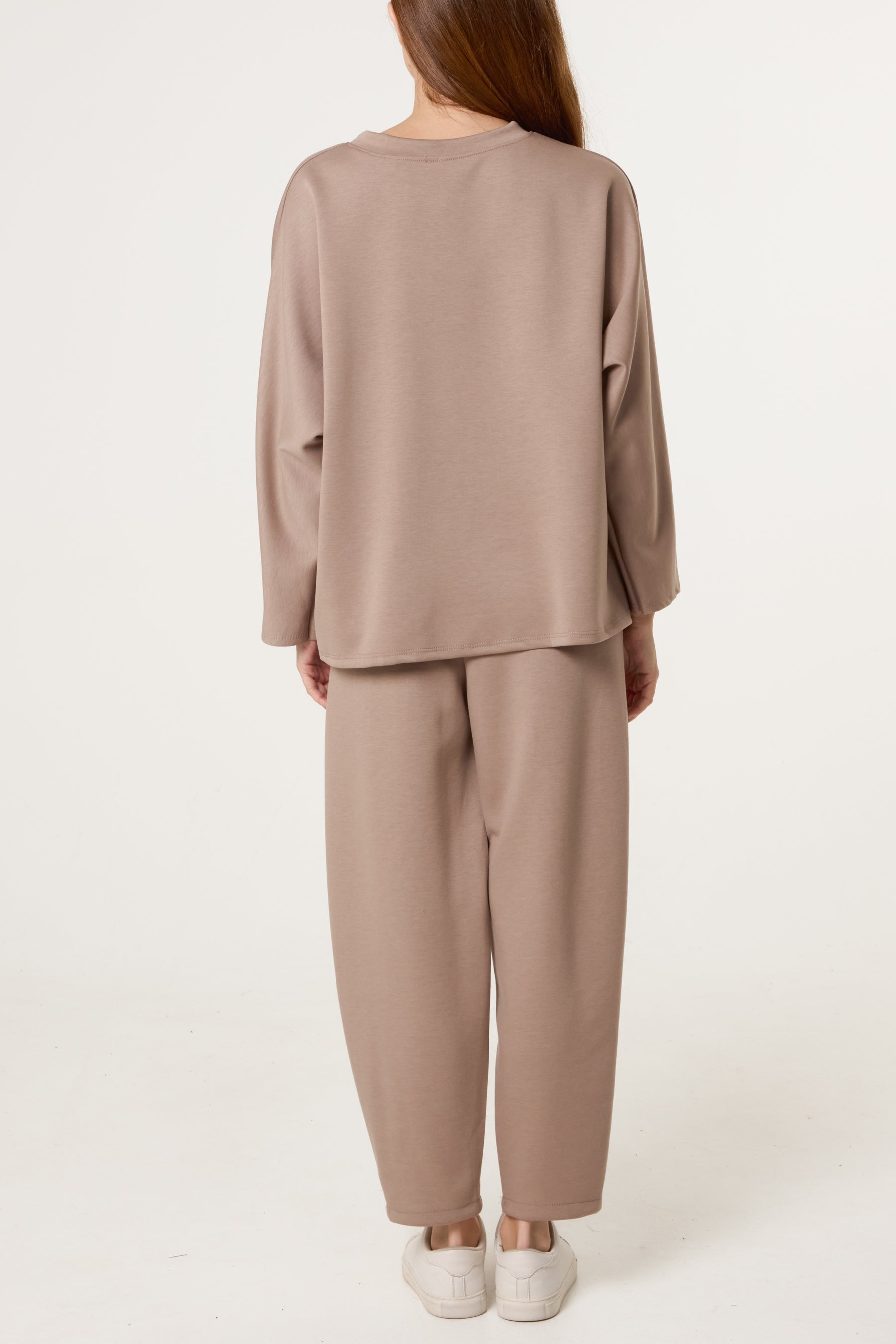 Top & Front Crease Barrel Trousers Set