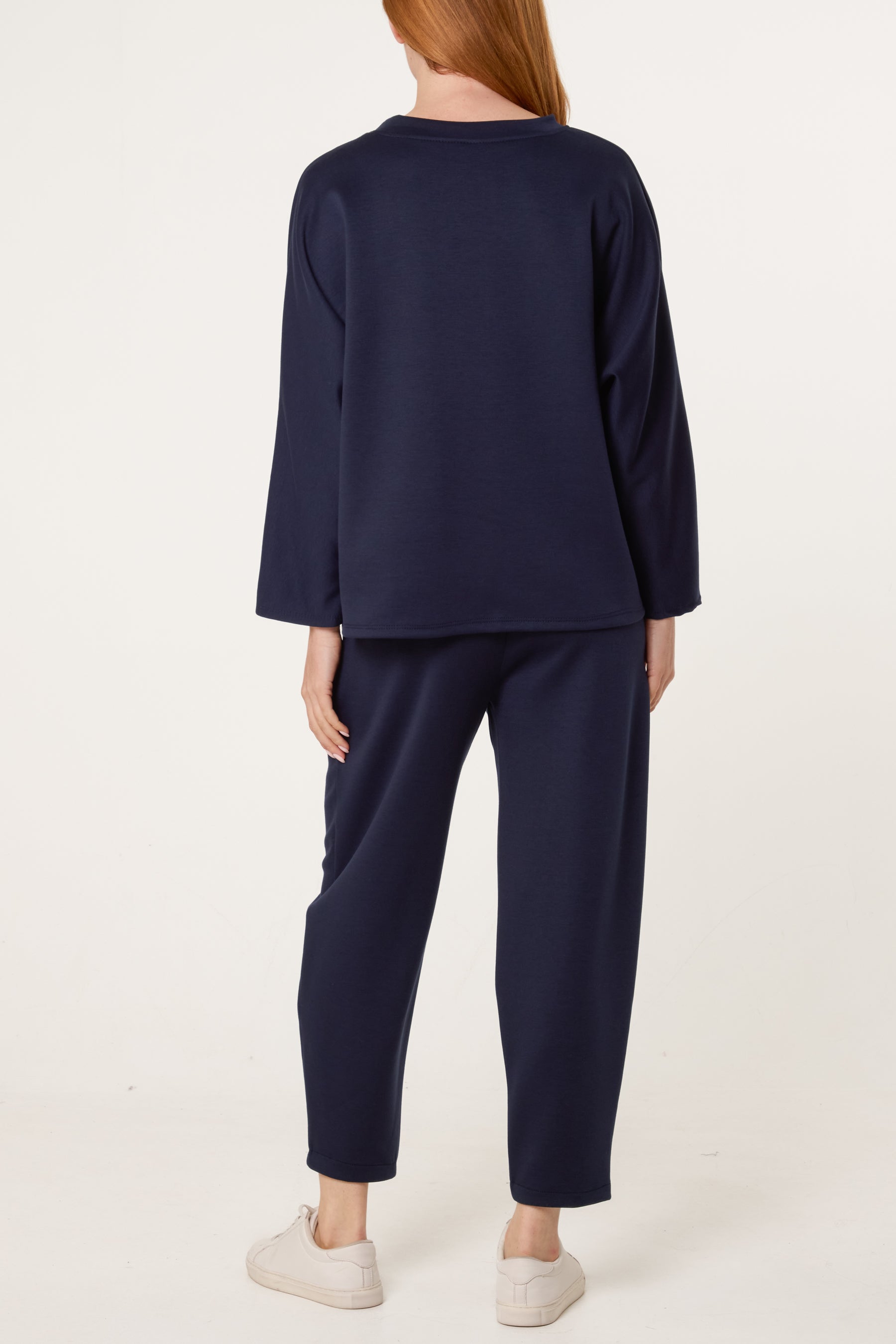 Top & Front Crease Barrel Trousers Set