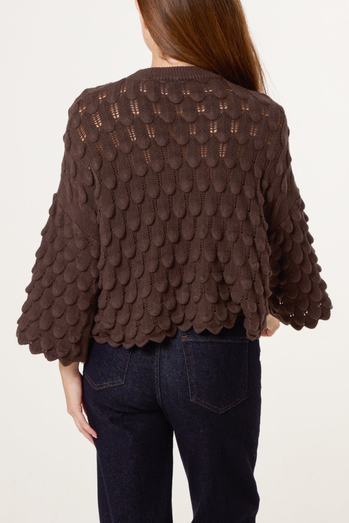 Tear Drop Round Neck Jumper