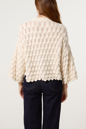 Tear Drop Round Neck Jumper