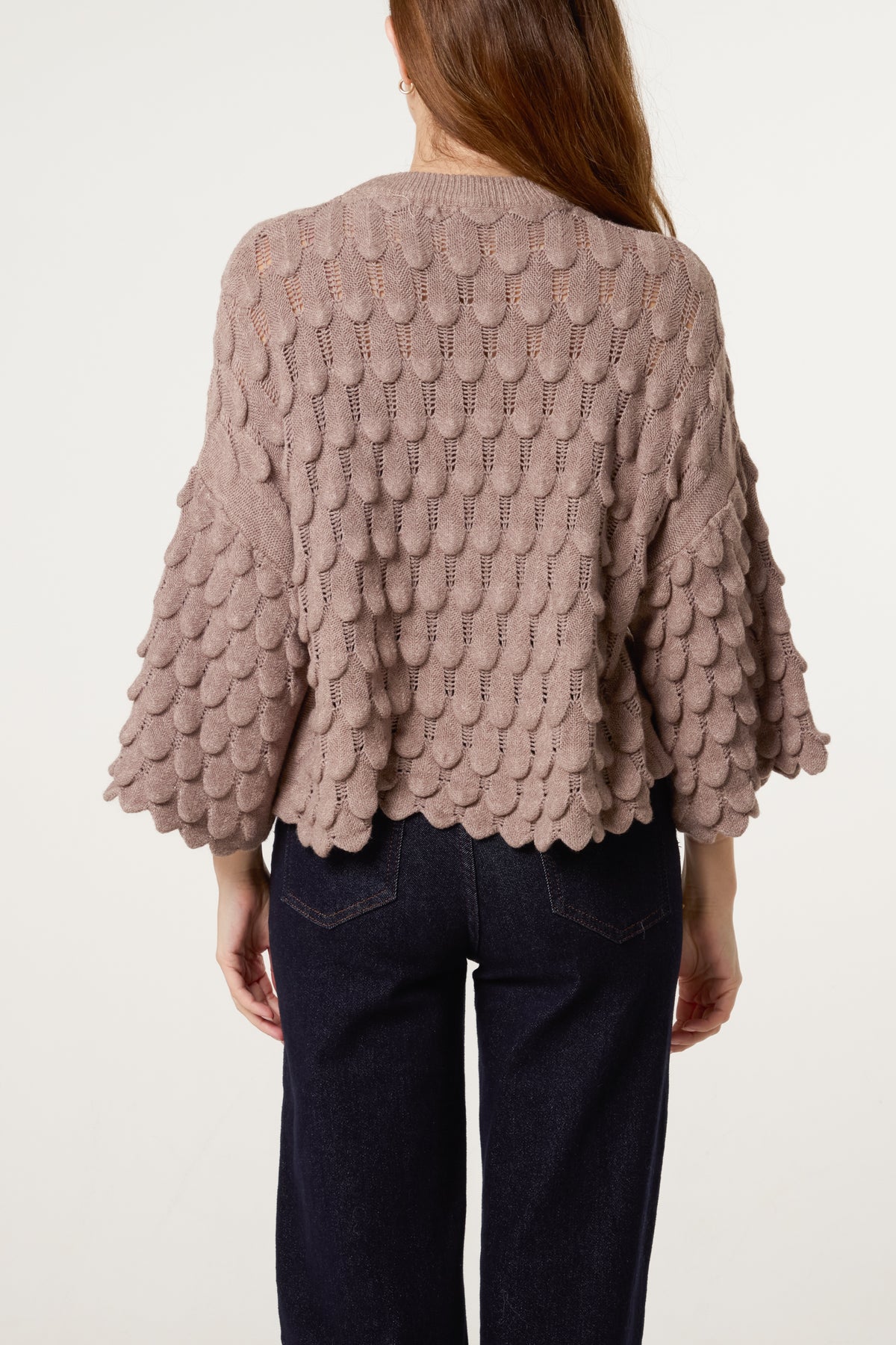 Tear Drop Round Neck Jumper