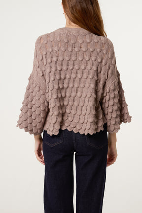 Tear Drop Round Neck Jumper