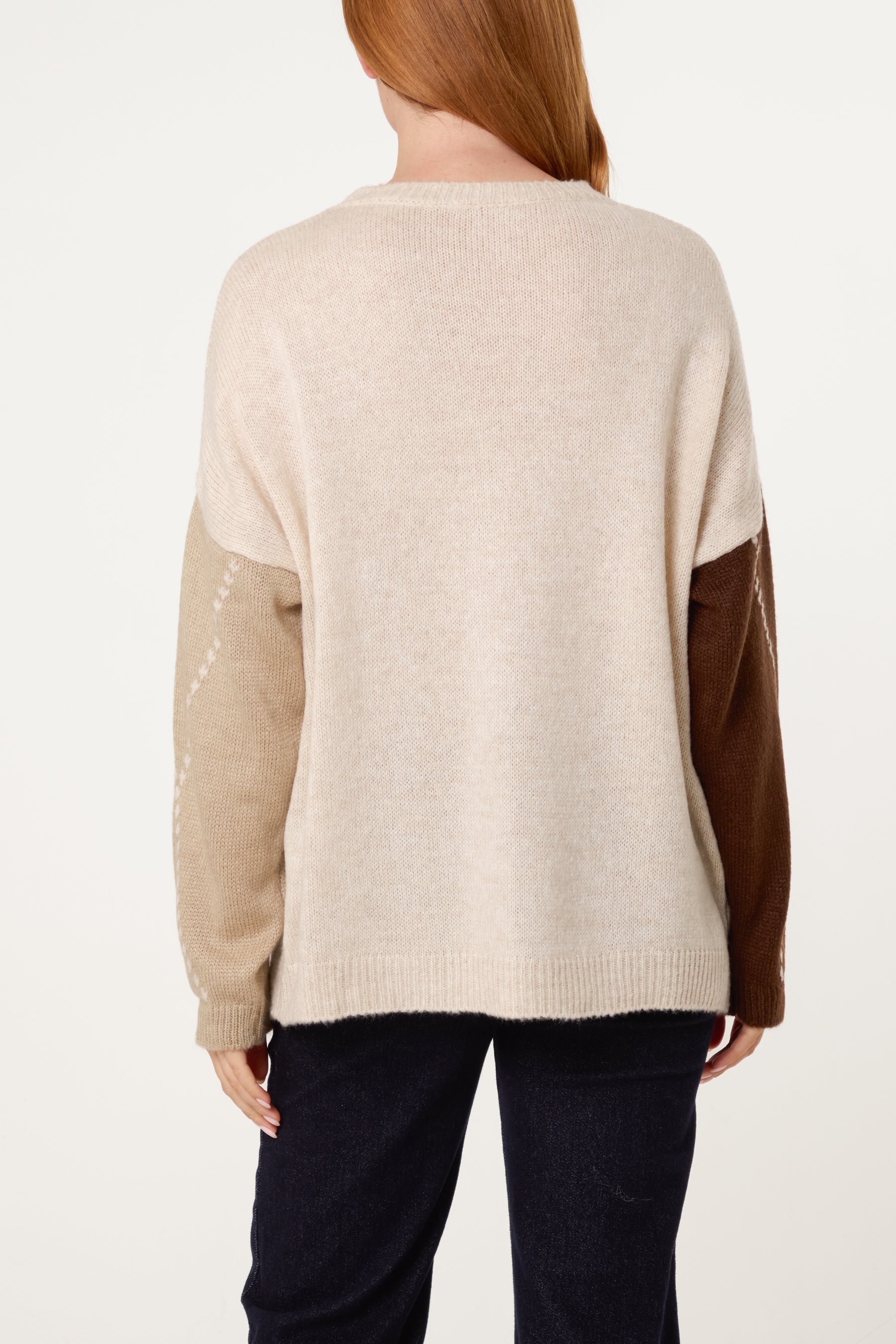 Argyle Round Neck Jumper