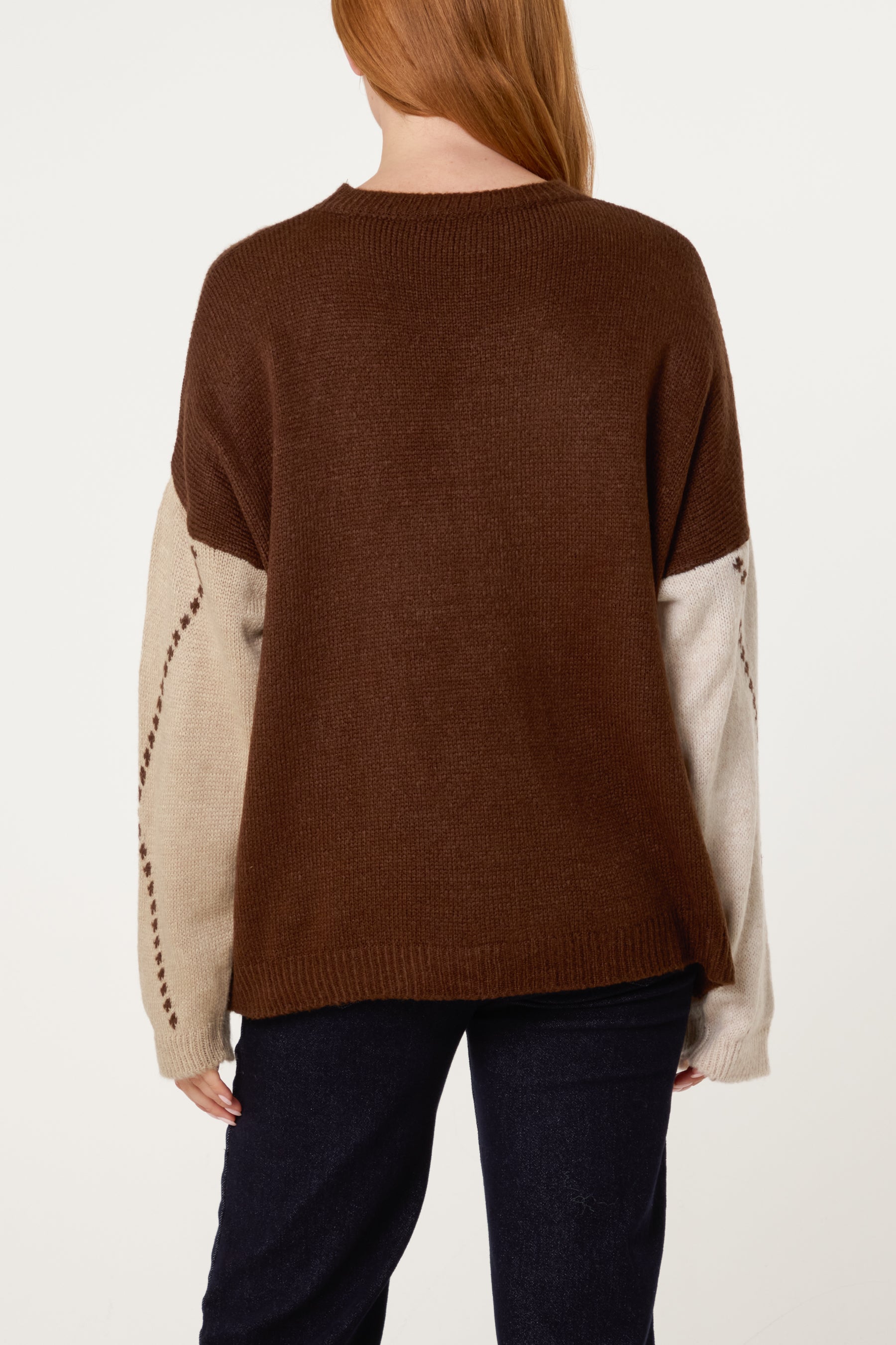 Argyle Round Neck Jumper