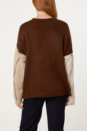 Argyle Round Neck Jumper