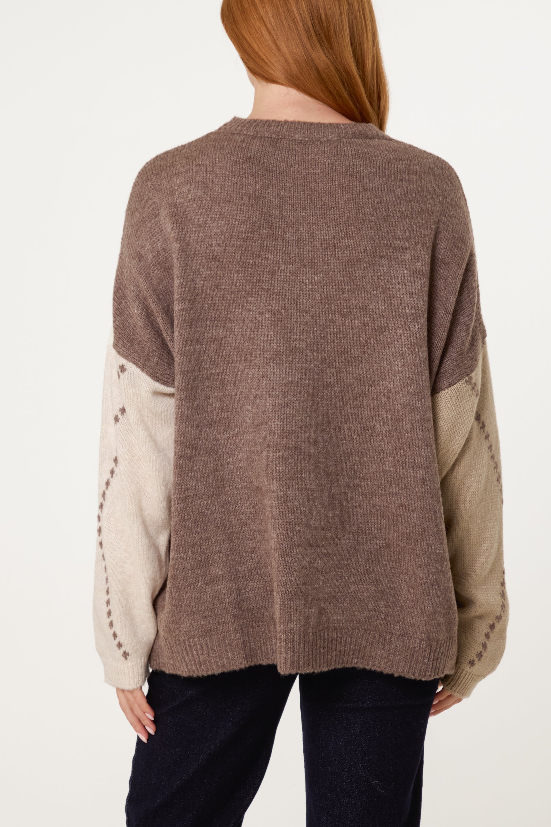 Argyle Round Neck Jumper