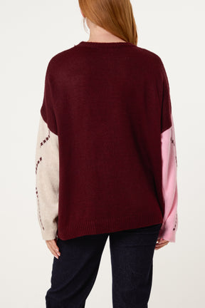 Argyle Round Neck Jumper