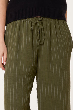 Striped Wide Leg Trousers