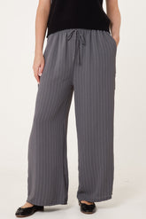 Striped Wide Leg Trousers