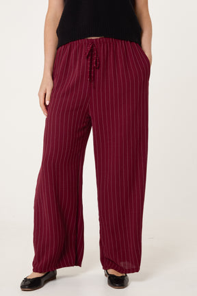 Striped Wide Leg Trousers