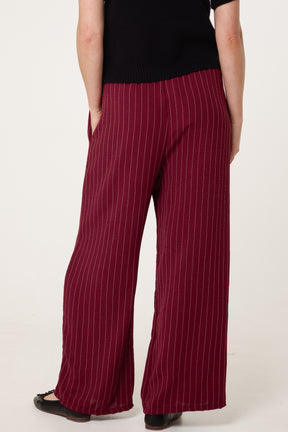 Striped Wide Leg Trousers