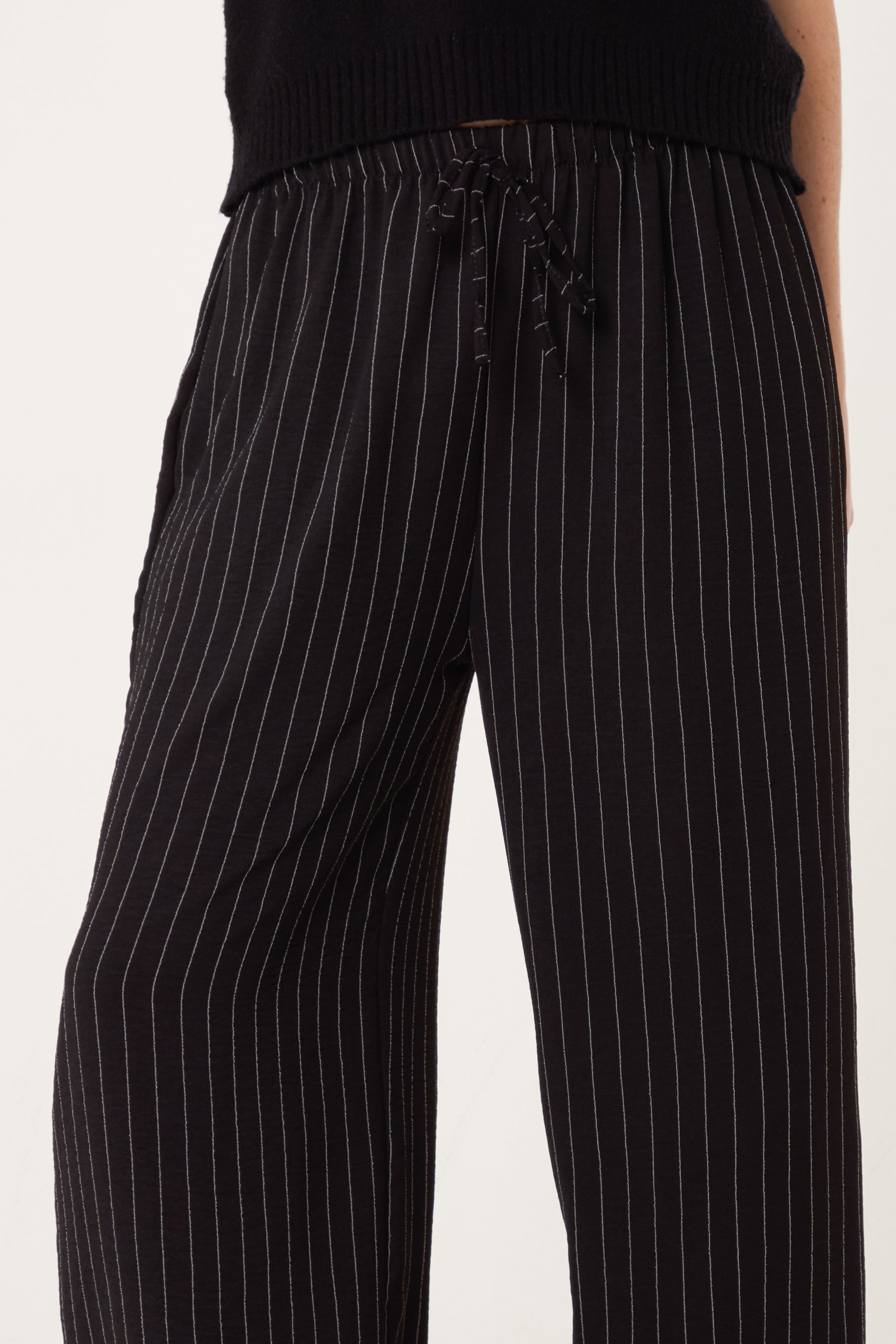 Striped Wide Leg Trousers