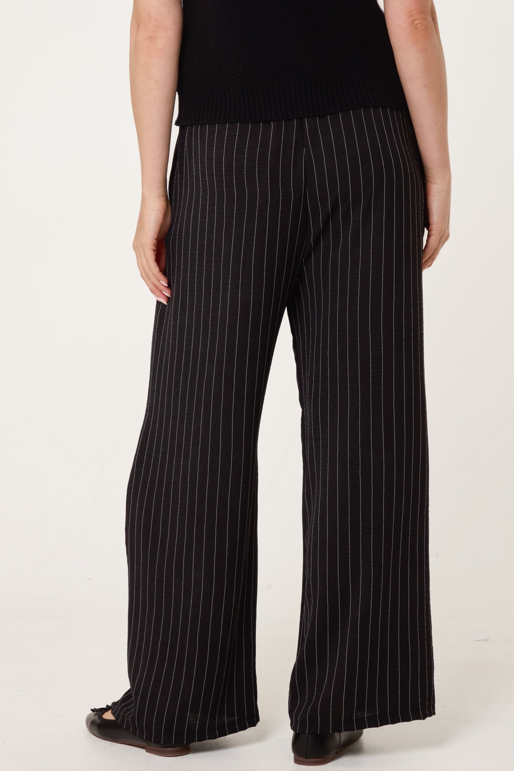 Striped Wide Leg Trousers