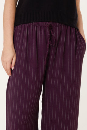 Striped Wide Leg Trousers