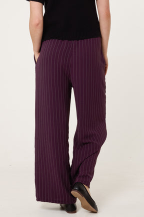 Striped Wide Leg Trousers