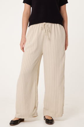 Striped Wide Leg Trousers