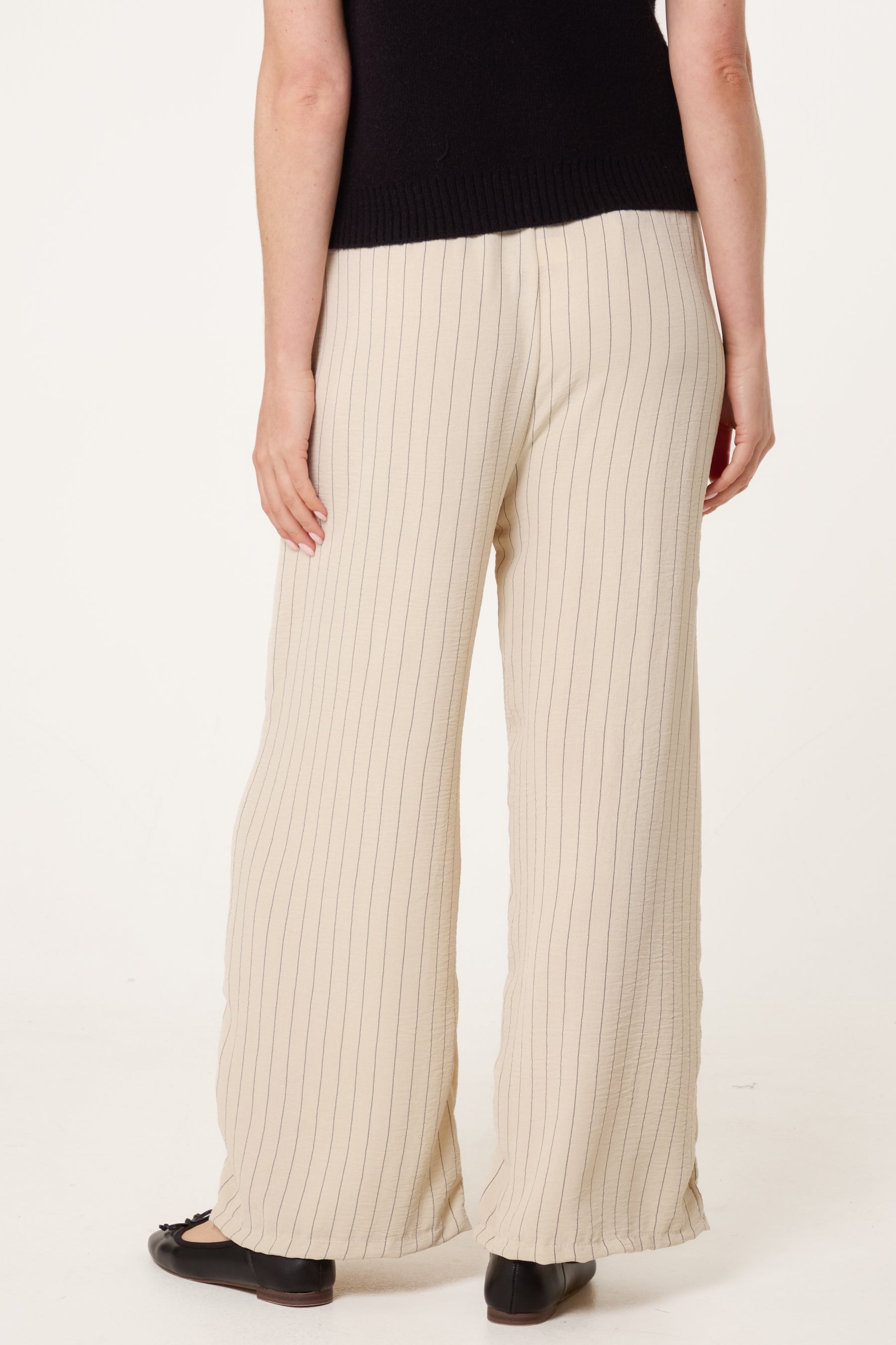 Striped Wide Leg Trousers