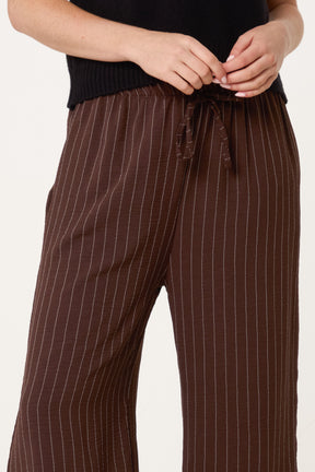 Striped Wide Leg Trousers