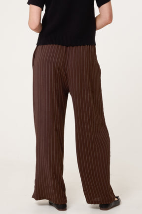 Striped Wide Leg Trousers