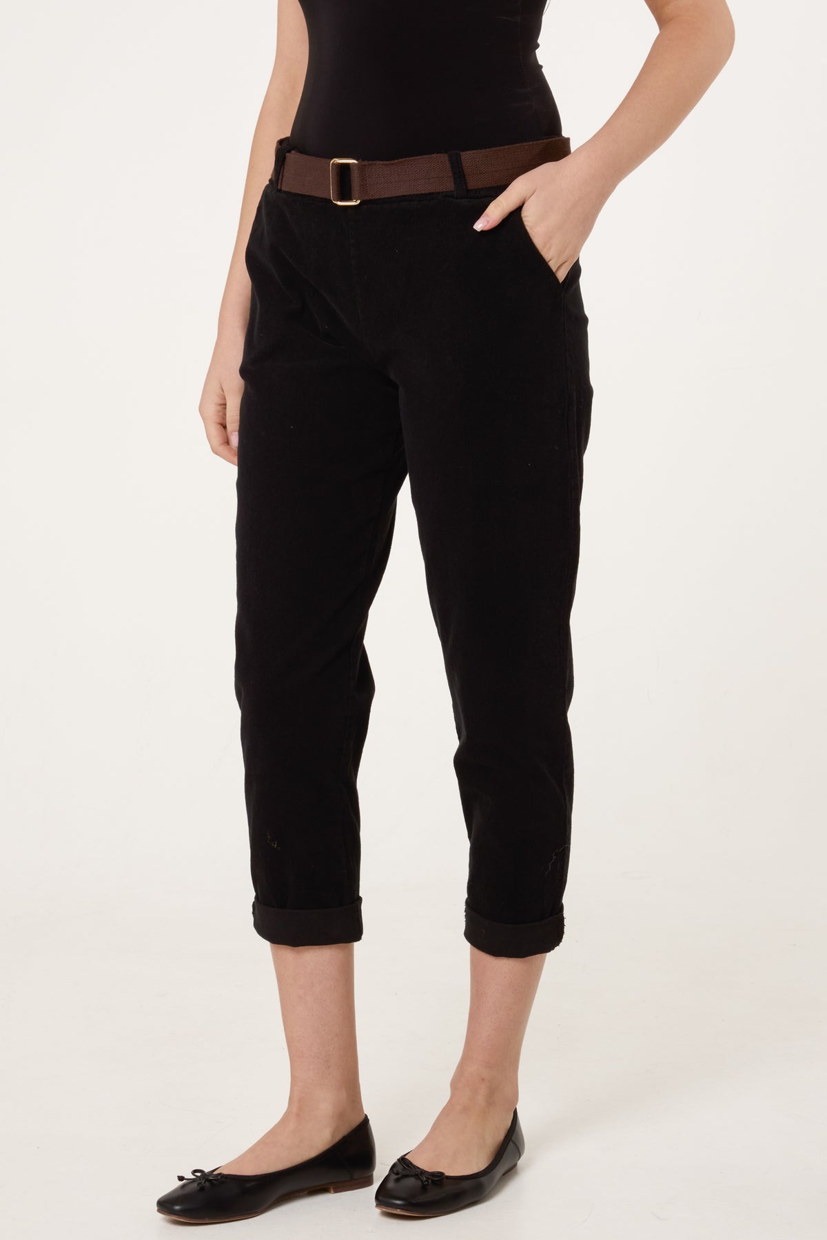 Belted Baby Corduroy Trousers