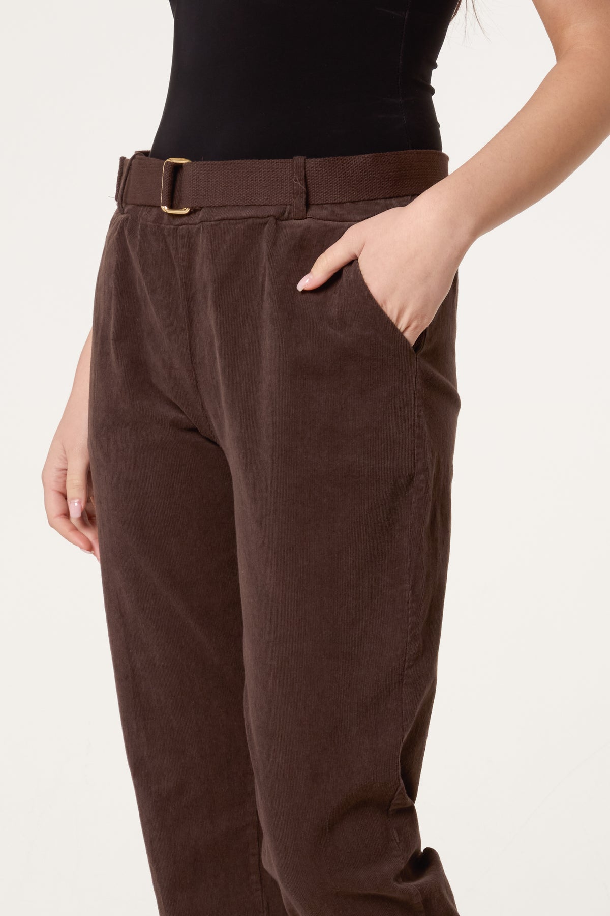 Belted Baby Corduroy Trousers