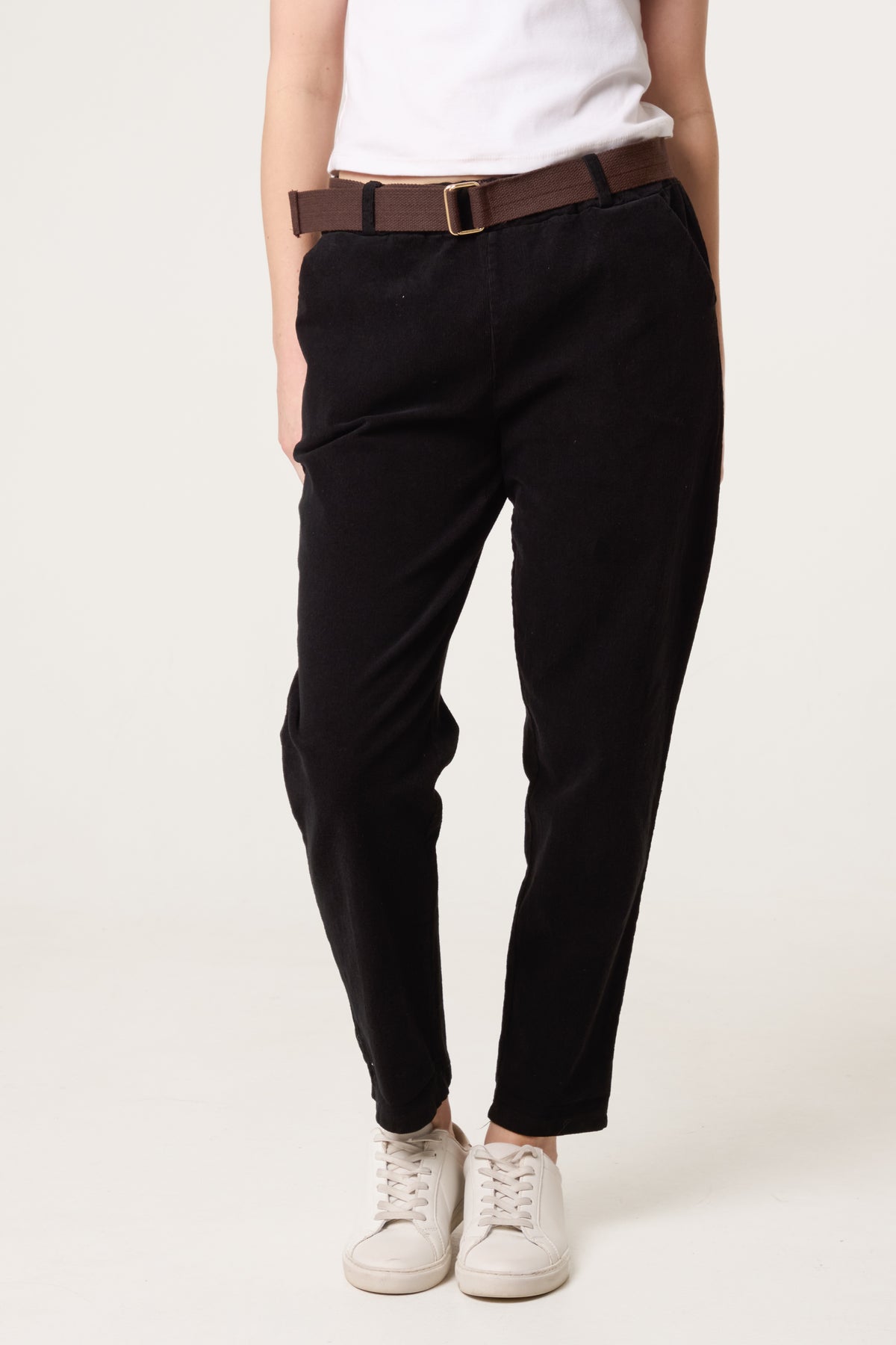Belted Baby Corduroy Trousers