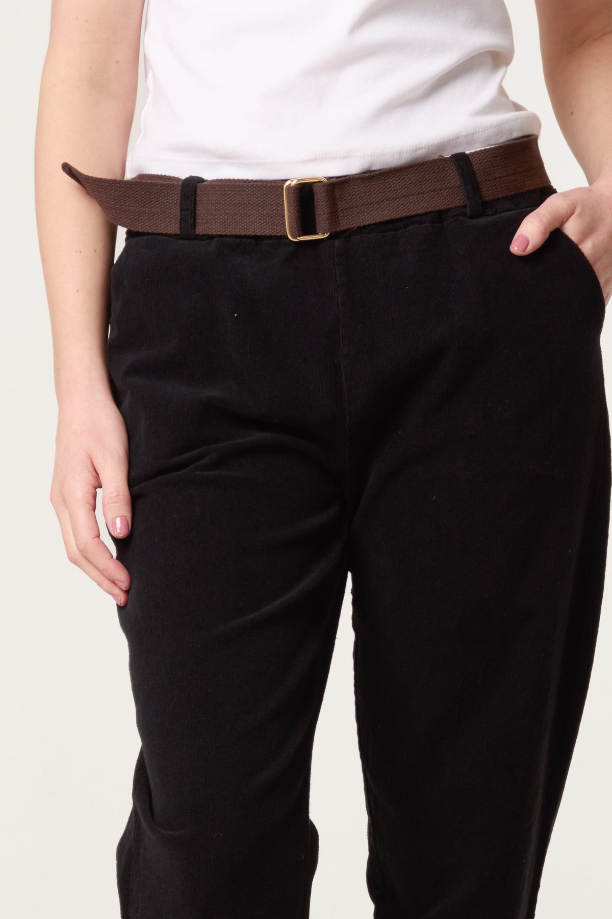 Belted Baby Corduroy Trousers
