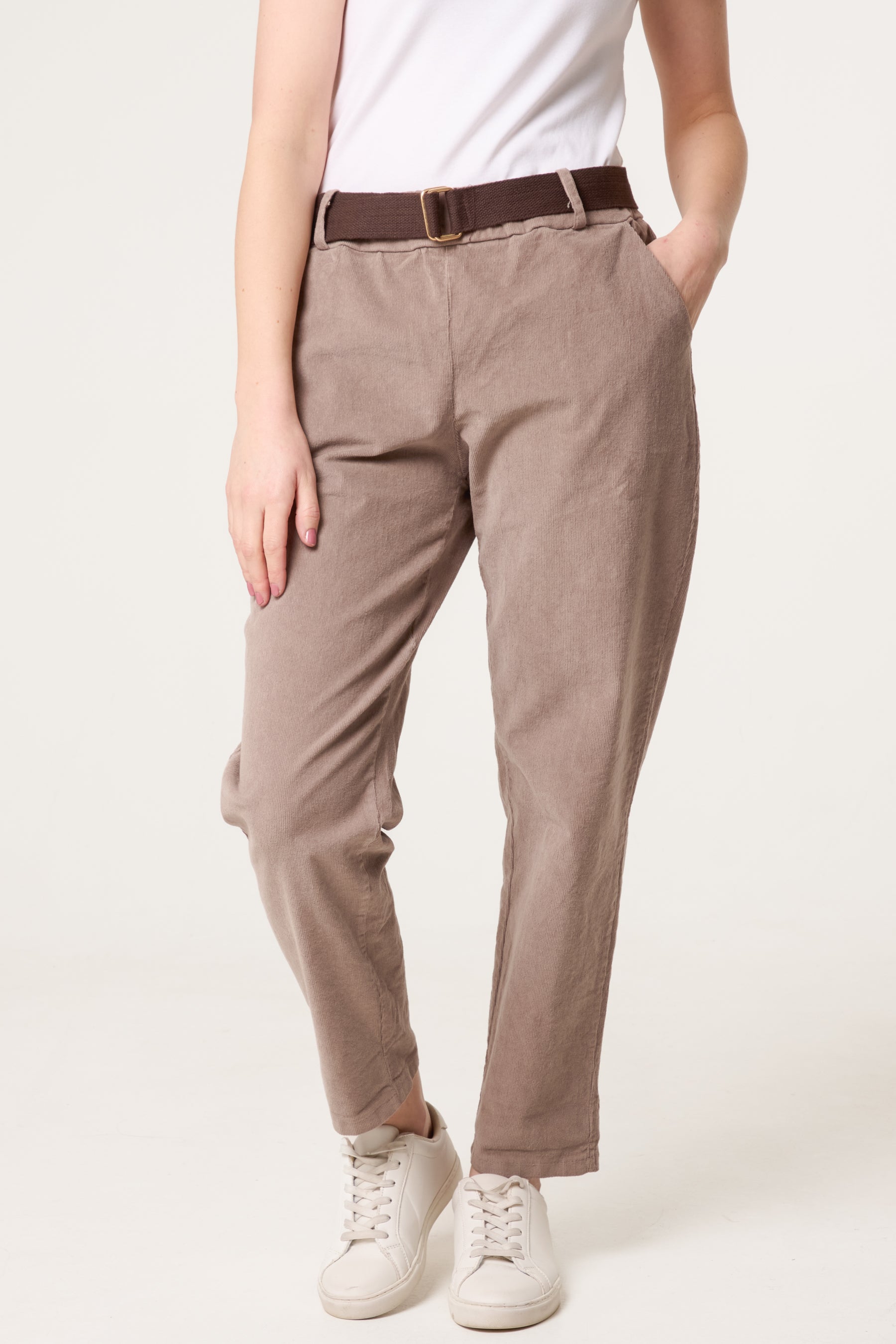Belted Baby Corduroy Trousers