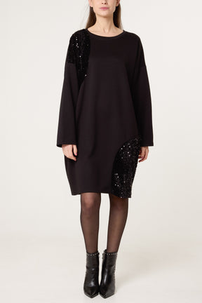 Soft Touch Sequin Oversized Dress