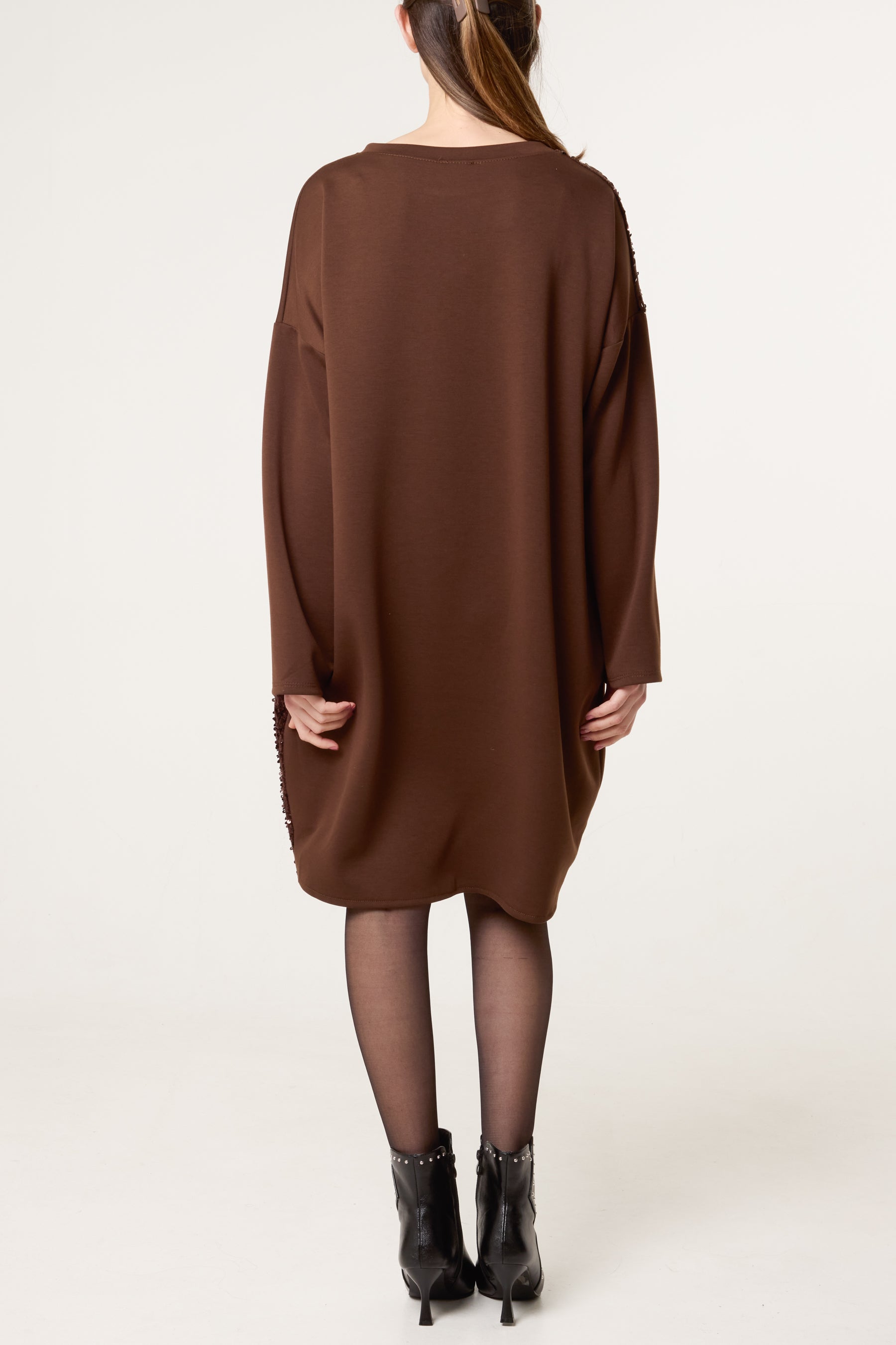 Soft Touch Sequin Oversized Dress