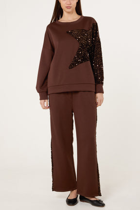 Sequin Star Soft Touch Tracksuit