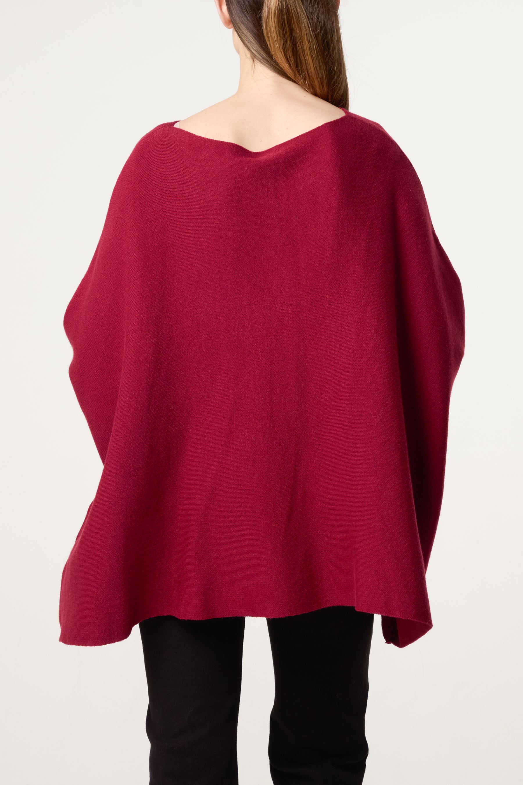 Batwing Sleeve Ribbed Cuff Jumper