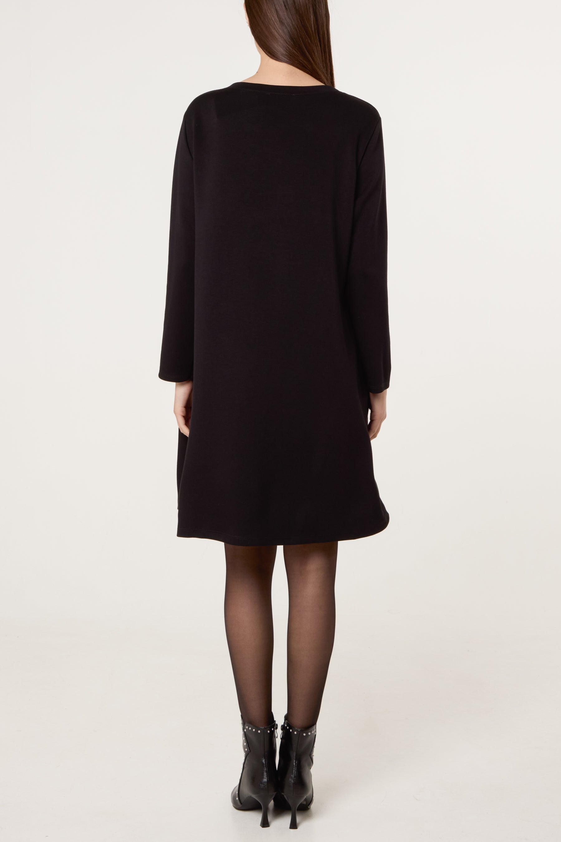 Sequin Insert Soft Touch Dress