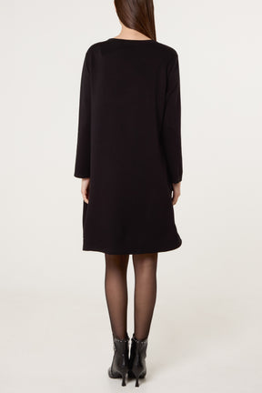 Sequin Insert Soft Touch Dress