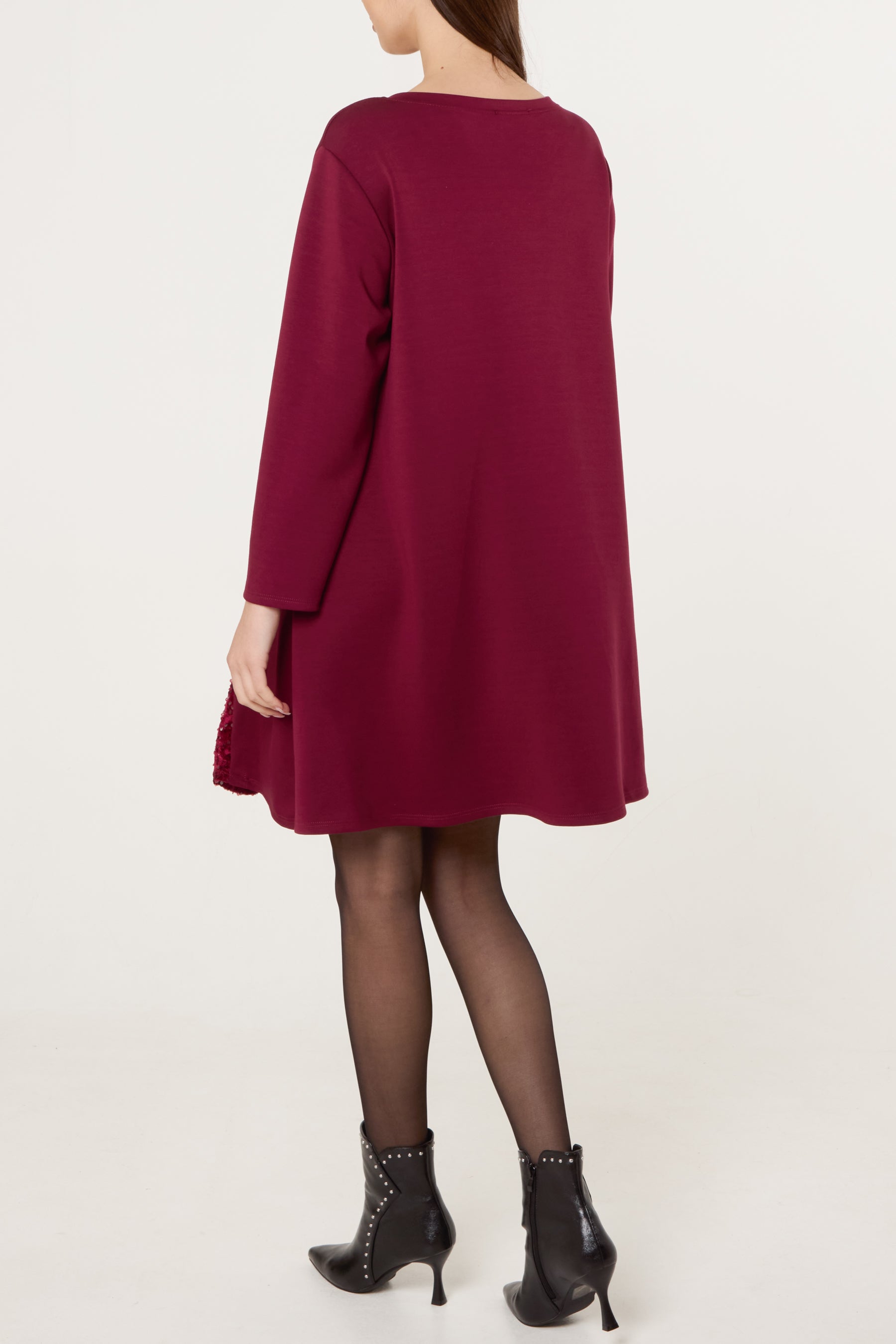 Sequin Insert Soft Touch Dress