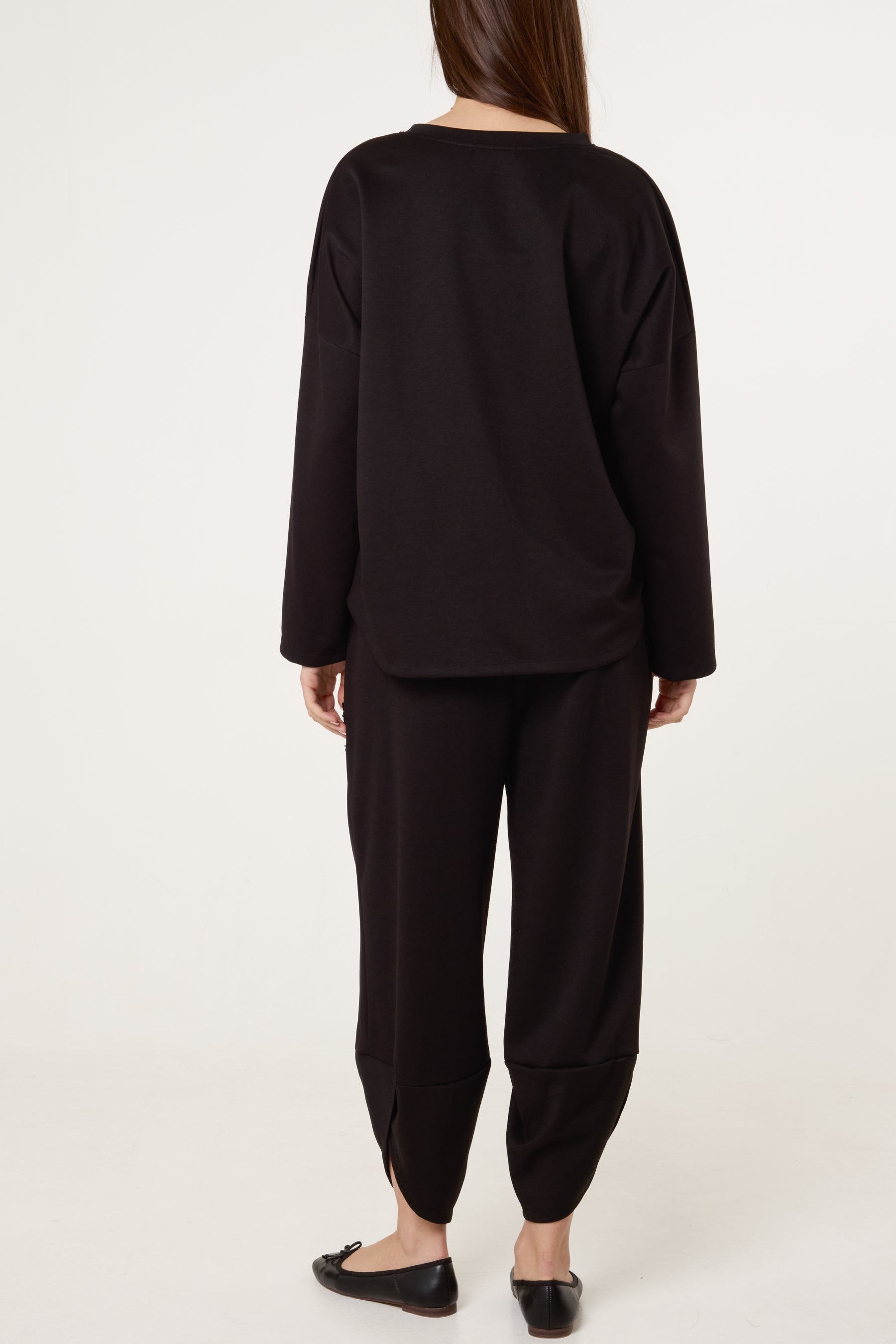 Sequin Detail Barrel Trouser Co-Ord