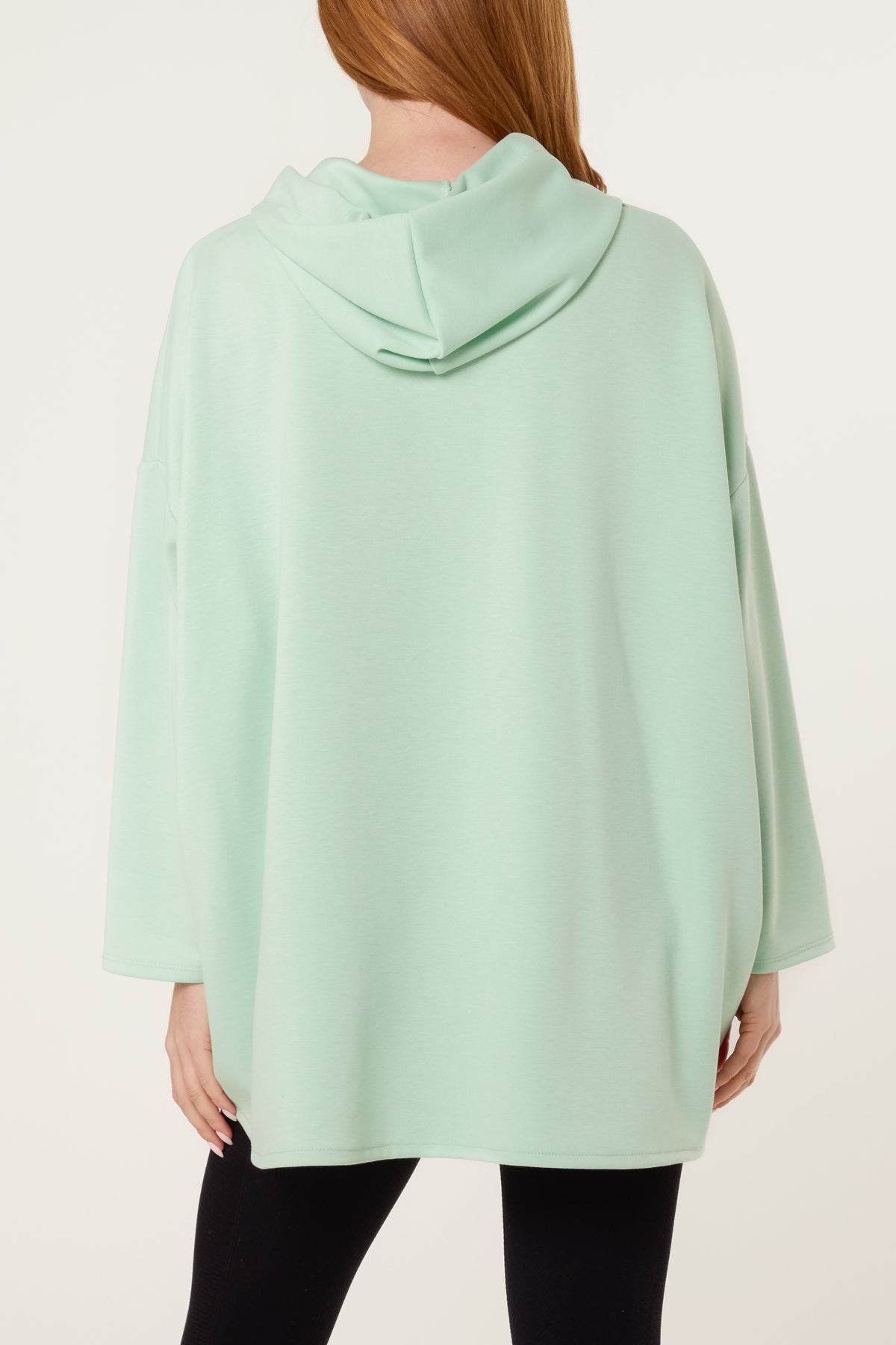 "Hope" Detail Zip Up Hoodie