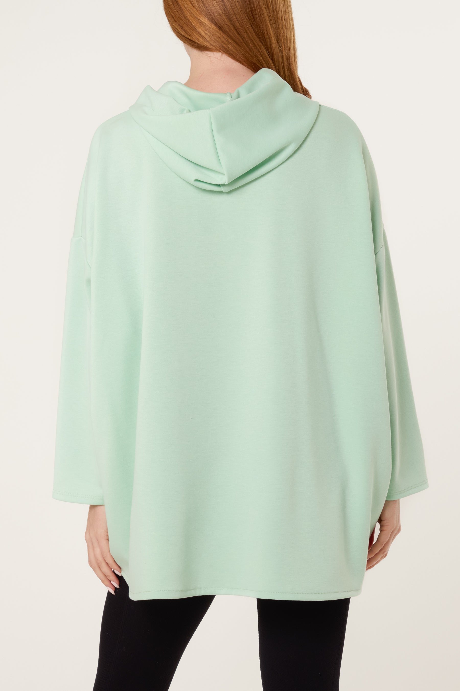 "Hope" Detail Zip Up Hoodie