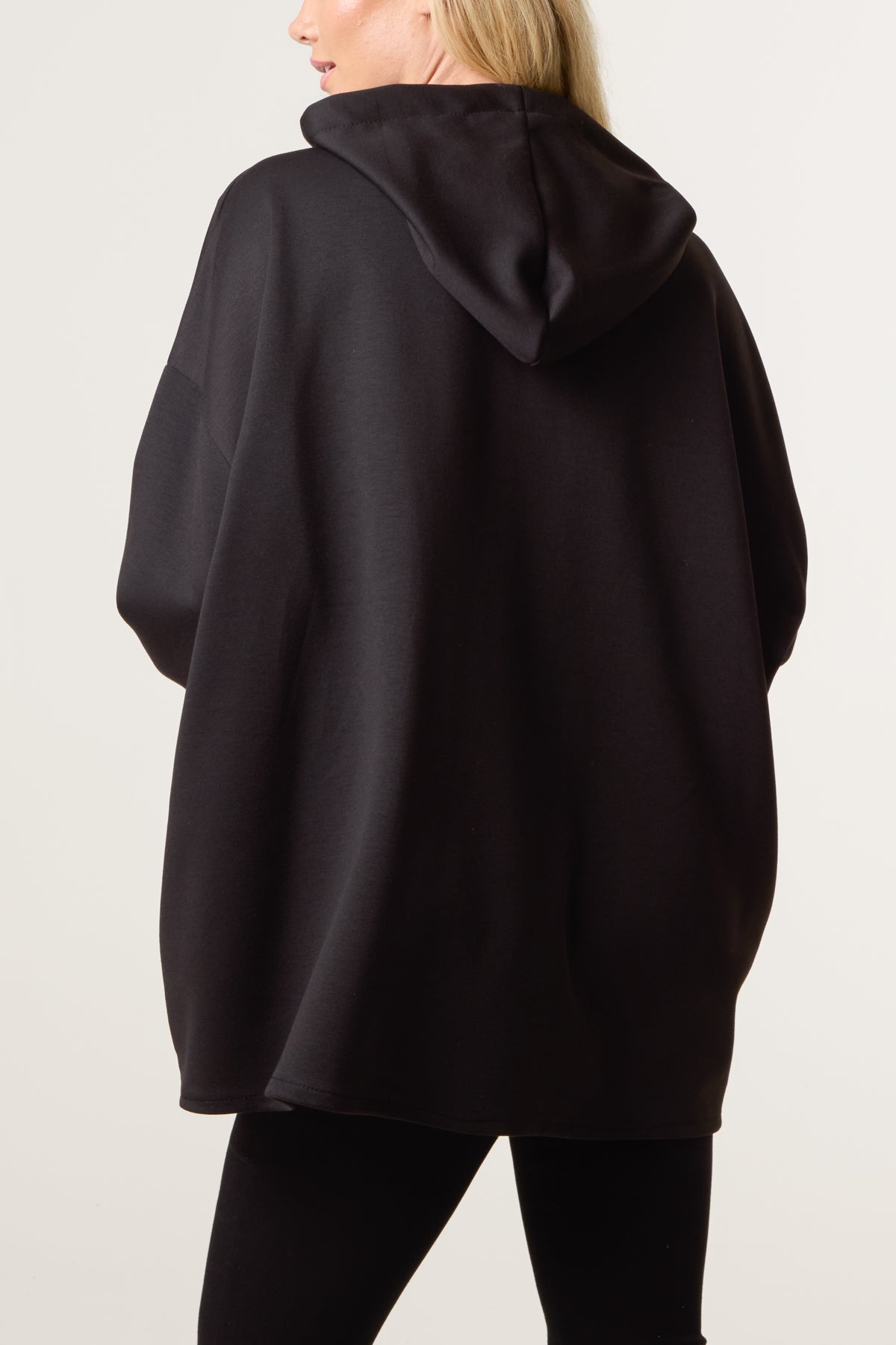 "Hope" Detail Zip Up Hoodie