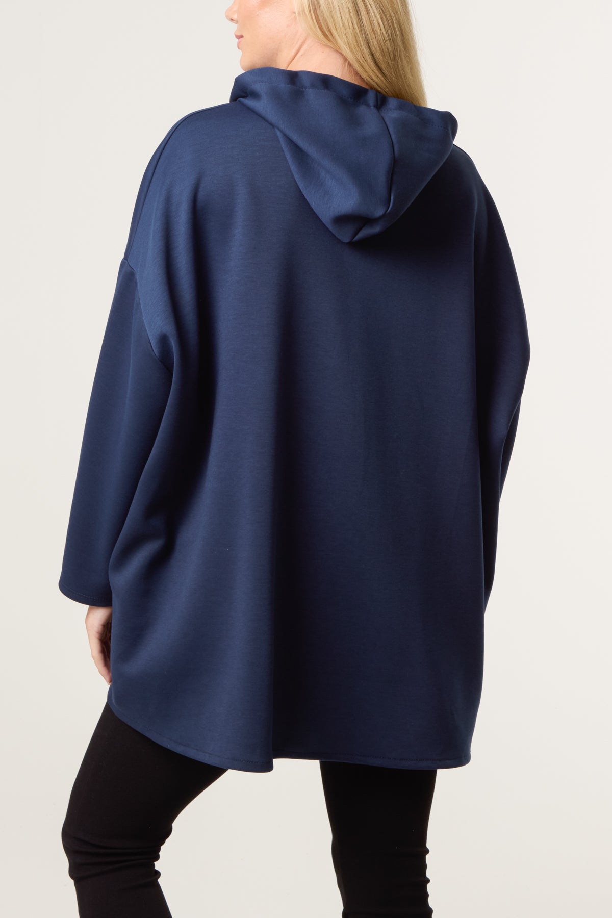 "Hope" Detail Zip Up Hoodie